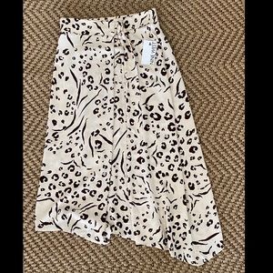 BNWT Nine West Animal Print Skirt XS